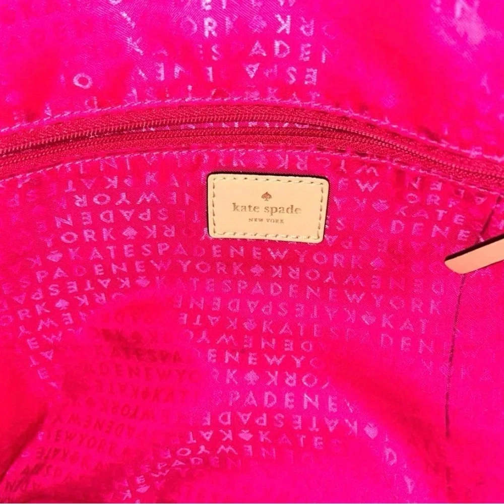 Kate Spade Magenta and Cream Tote